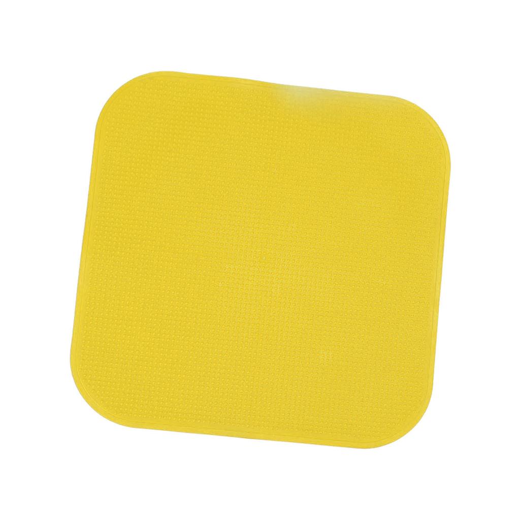 10PCS Soccer Spot Marker PP 23cm Square Flat Soccer Floor Dots for Outdoor Speed Training Yellow