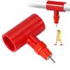 5Sets Chicken Water Nipples / 1/2" PVC Tee Fittings - Fully Automatic Poultry Waterers Kit Chicken Water Drinker 10 Pack