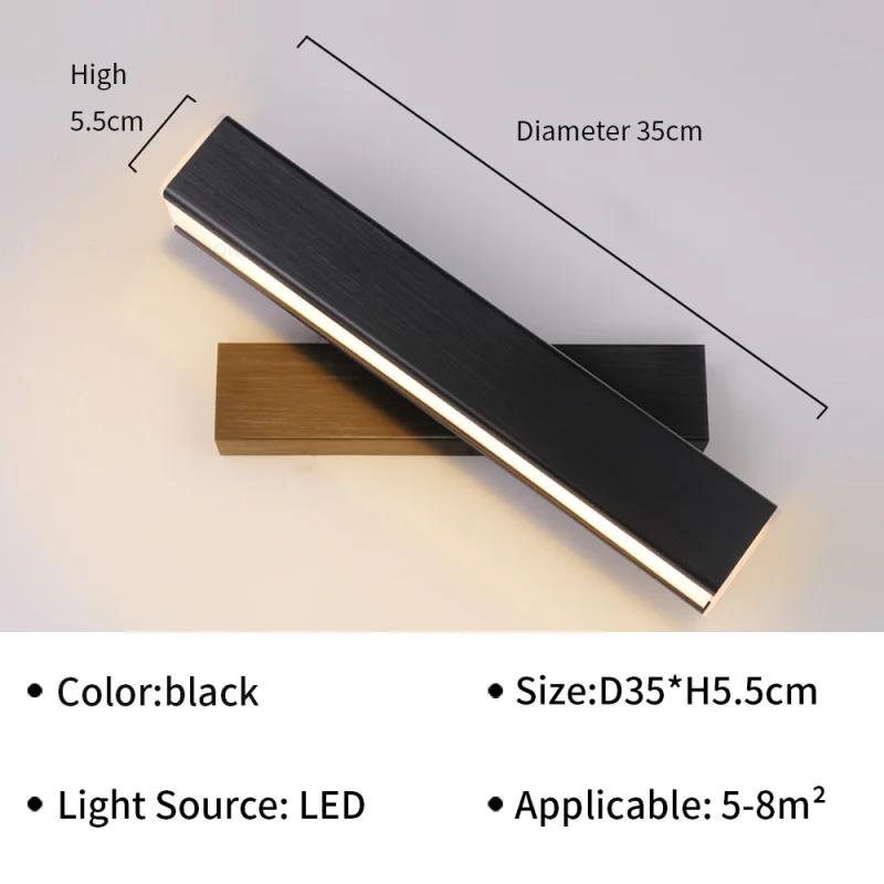 Modern LED Wall Light Hardwares Rotatable Wall Sconces for Bedroom Living Room Indoor Wall Sconces Lighting Fixture Luster
