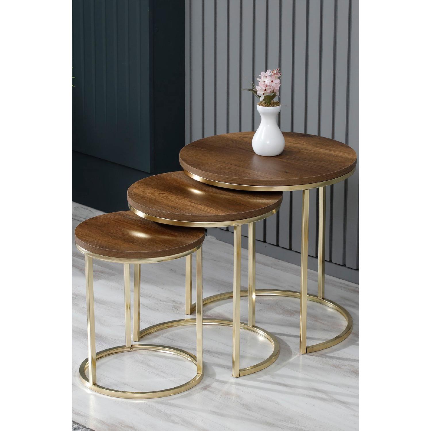 

3 роскошных журнальных столика C Nesting Gold Baroque