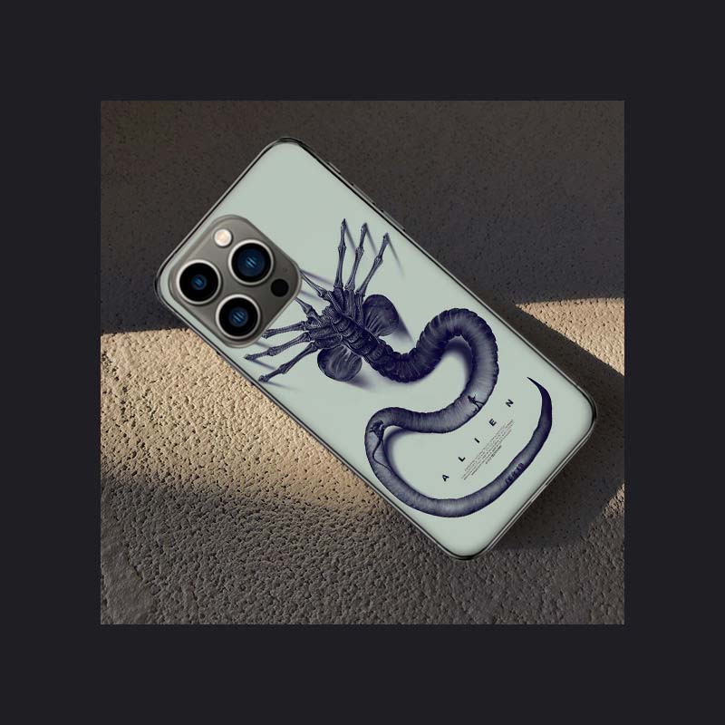 

COOL A-Alien Xenomorph Phone Case For Apple Iphone 16E 16 Pro Max 15 Plus Soft 13 12 Mini Cover 11 14 Pro Max Capa 8 7 SE Shell iPhone 12