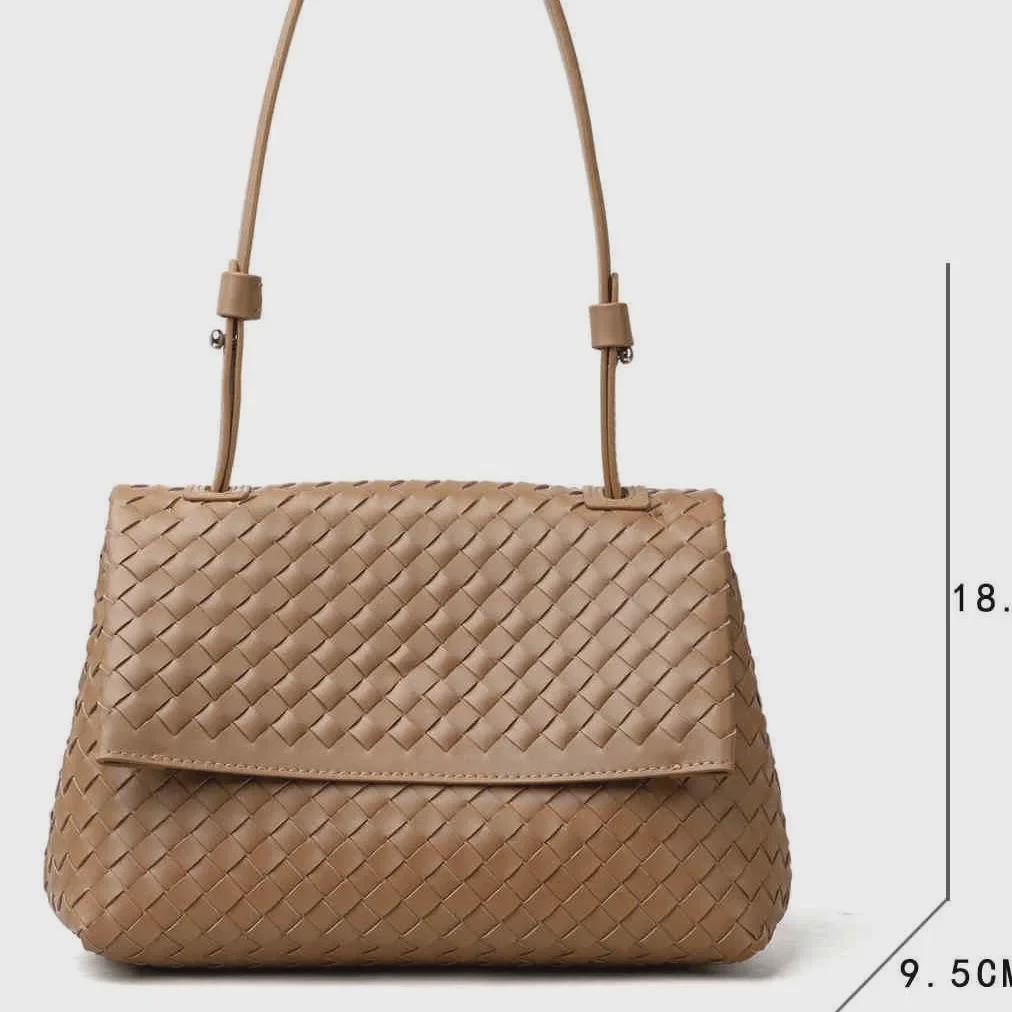 Handgewebte Luxus-Damen-Schultertasche: Elegant, Vielseitig und Modisch für Herbst und Winter