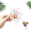 Party Supplies New Year Merry Christmas Postcard With Envelope Mini Greeting Cards Xmas Patterns