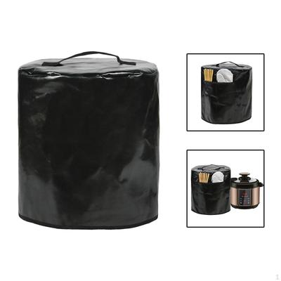 Air Fryer Cover Dust Cover, Round Protective Bag with 2 Pocket and Handle for Electric
