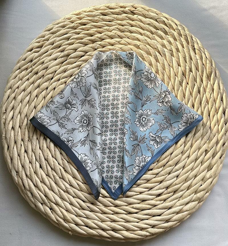 

100% Silk Scarf Bandana Women Square Scarves Wrap Kerchief Green Mulberry Silk Bandana Fashion Luxury Headband Hijab Shawl 53x53cm