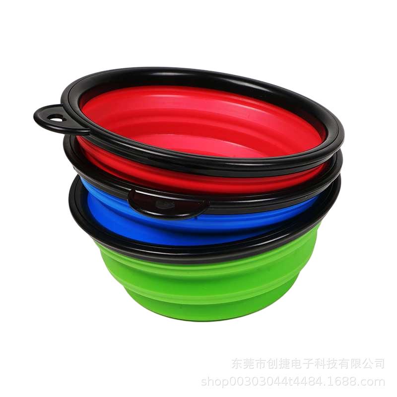 Silicone Pet Folding Bowl, Dog Rice Bowl, Dog Food Bowl, Dog Bowl, Anti-overturning Pet Bowl, Cat and Dog Food Utensils, Dog Bowl Supplies