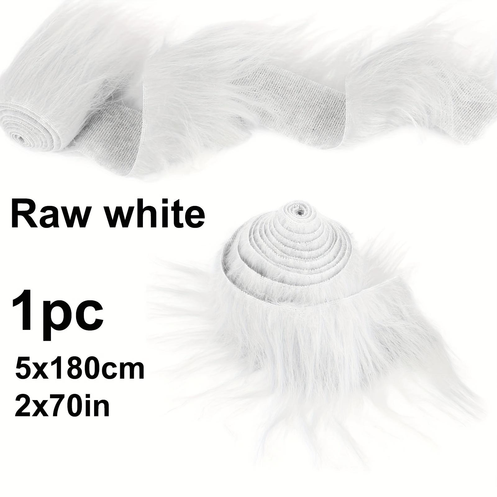 

1 шт. Ручна робота Тканина зі штучного хутра Пухнасті хутряні нашивки Тканина, для взуття капелюхів, Оздоблювальна стрічка Чохол на стілець Подушка для сидіння Матеріали білий