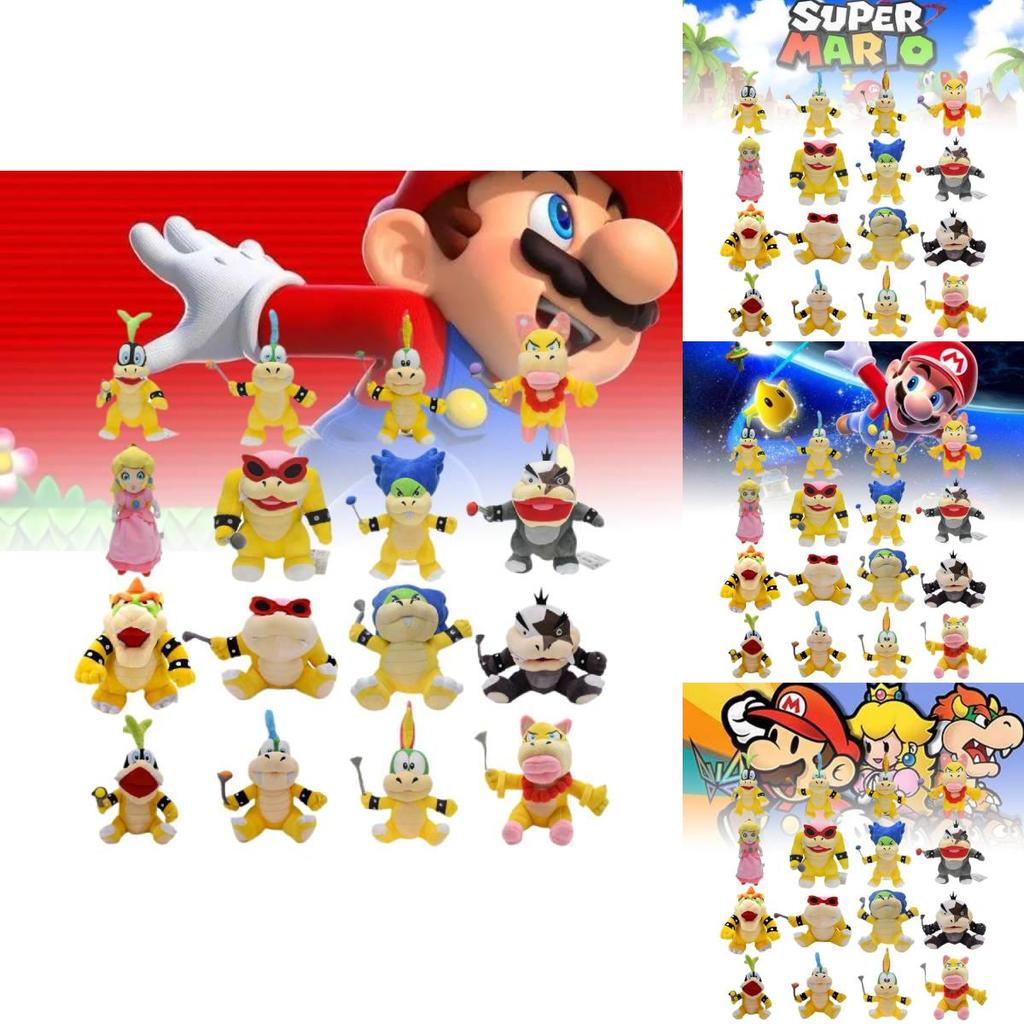 Soft And Huggable Mario Plush Toys Including Luigi Remira And Wendy Perfect For Kids