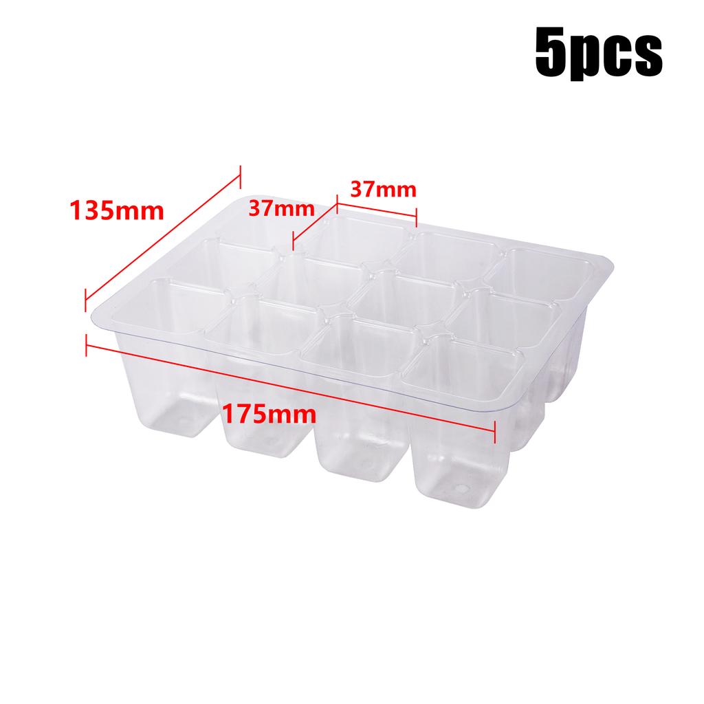 6/12/13 Grid Ventilation Germination Box With Ventilation Hole Cultivation Planting Box Square Round Seedling Starter Tray