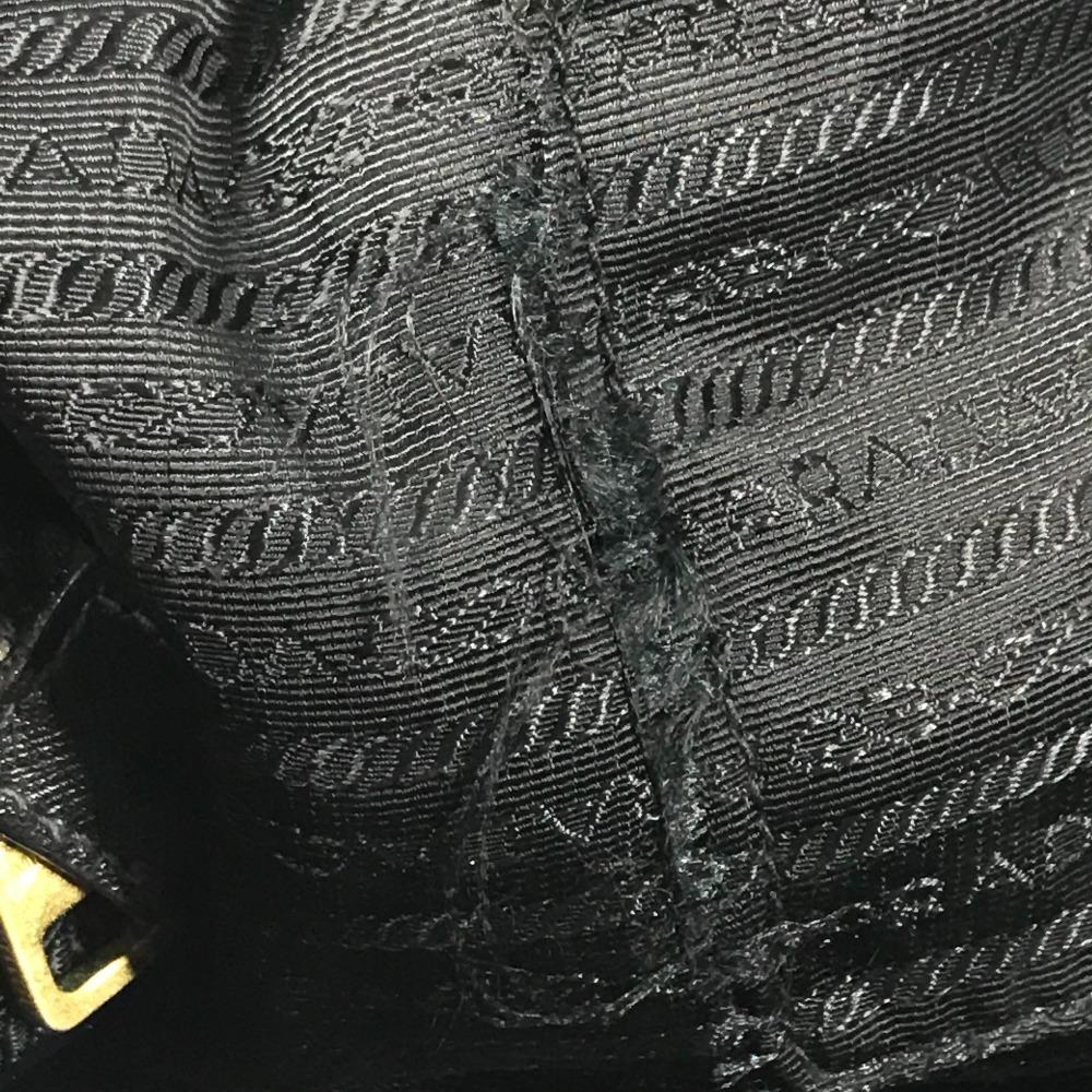 PRADA Flower pattern triangle logo Handbag Shoulder bag, 2-way bag Tote Bag