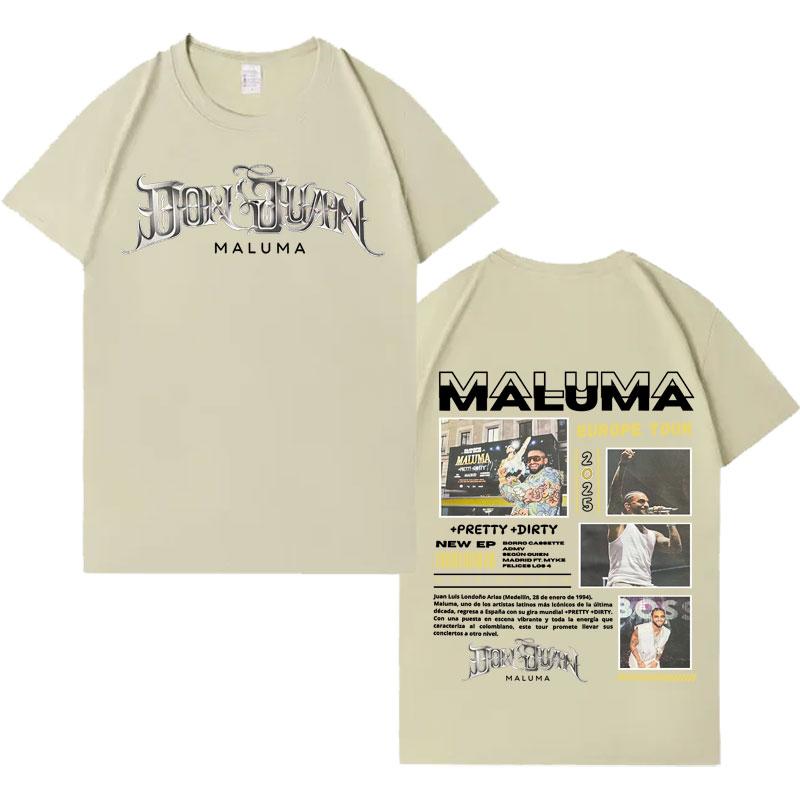 Rapper MALUMA New Album Tour Punk Tshirts Mens Women Summer Casual Hot Sale Short Sleeve T Shirts Harajuku Oversized Streetwear
