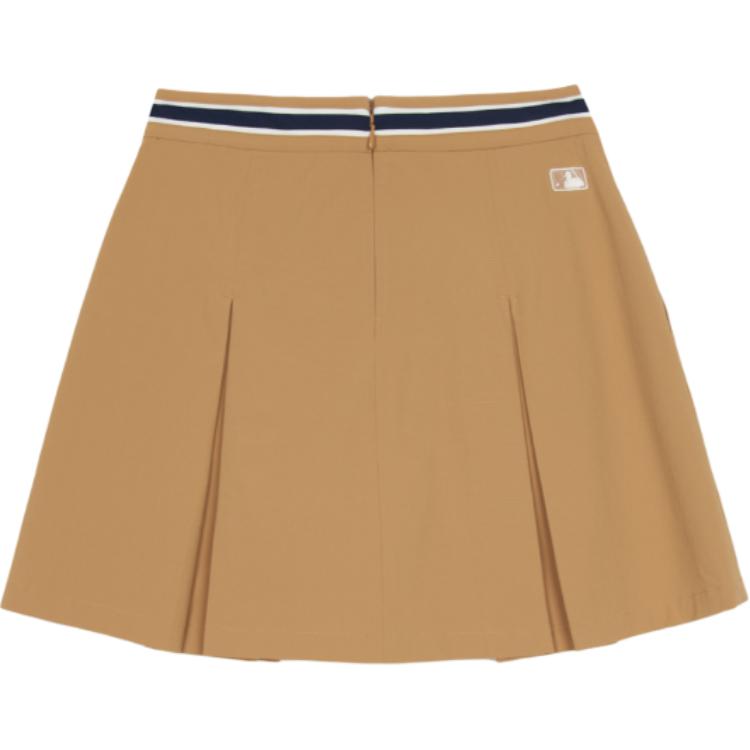 New MLB Varsity Boston Red Sox Casual Short Skirts Women's Beige 3FSKV0153-43CAL