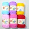 Hamanaka Hand-knitted Wool Piccolo Medium Fine COL. 4 Fluorescent Color Pink 25g Approx. 90m 2841