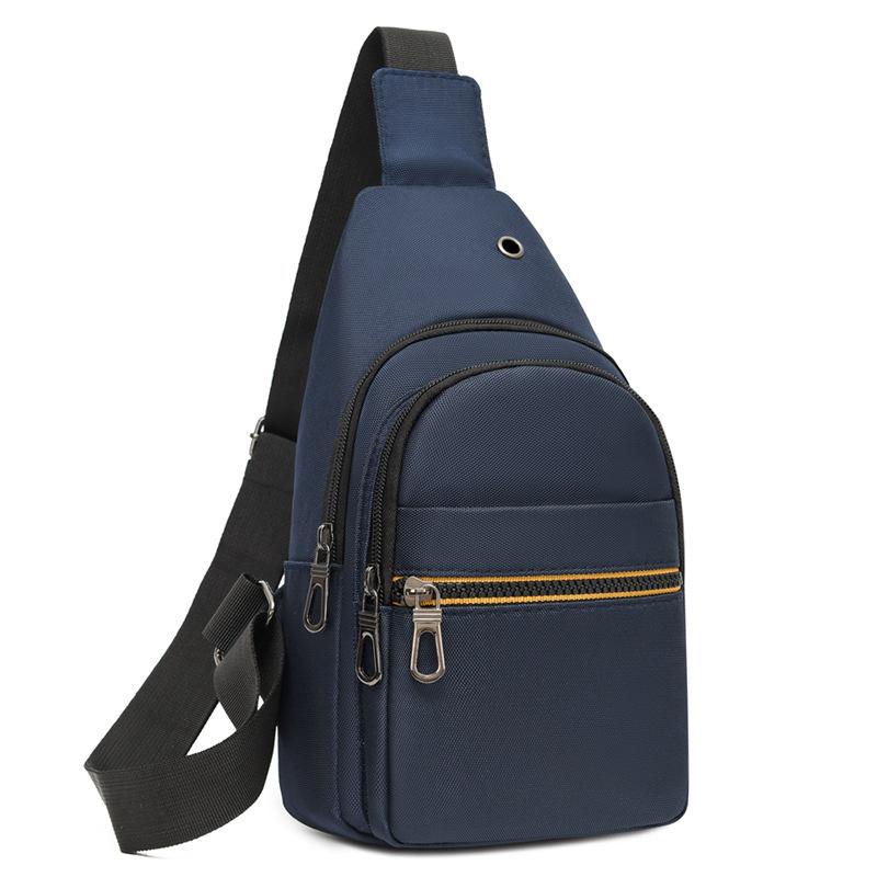 Men's breast bag Commuter shoulder messenger bag Large capacity casual backpack Small satchel Multifunctional messenger bag Chest