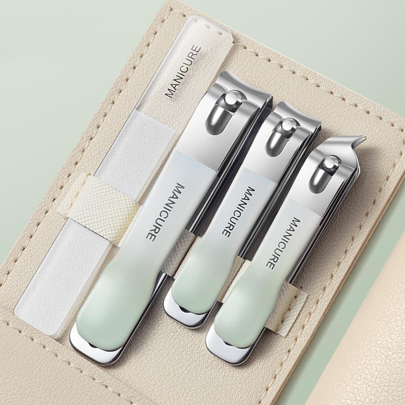 Professional  Nail Clipper Set Portable Nail Scissors Stainless Steel Manicure Pedicure Tool Fingernails Toenails Care