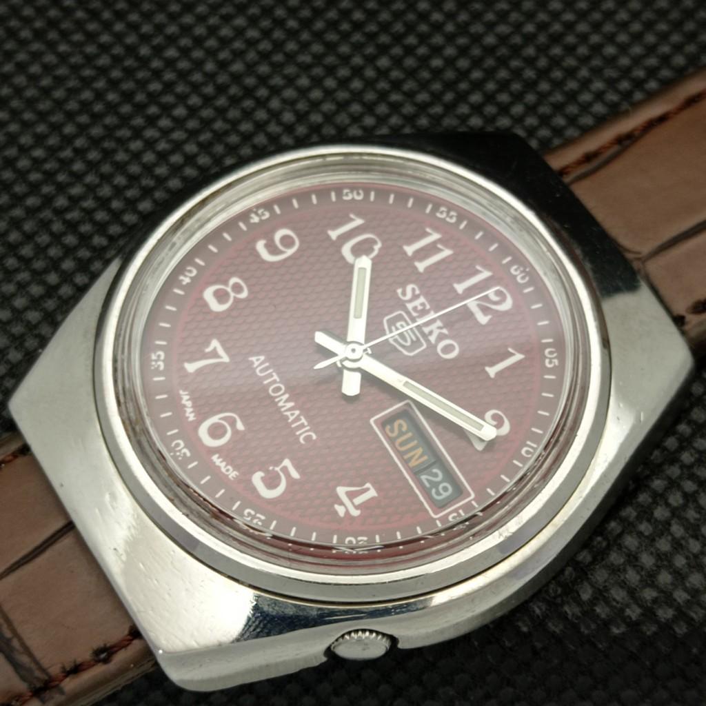 UŻYWANY ANTYCZNY SEIKO 5 AUTOMATIC 6309A JAPOŃSKI MĘSKI ZEGAREK D/D BRĄZOWY 596-a312725-2 SKU596-a312725