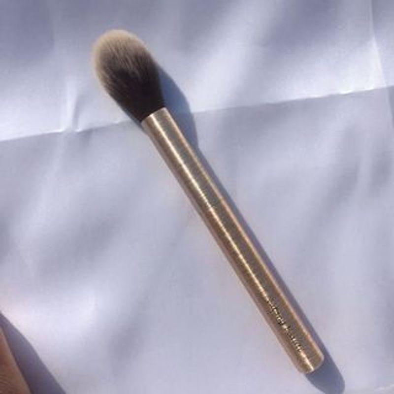 

AME - Brushed Metal Handle Makeup Brush Dark Silver