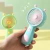 Portable Cartoon USB Rechargeable Mini Fan for Students and Desktops
