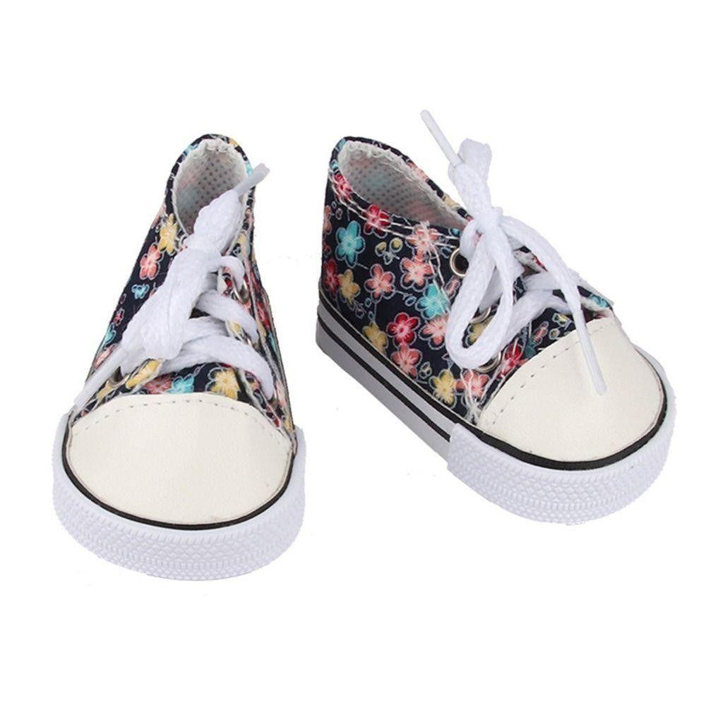 1 Pair Mini BJD Doll Shoes 7.5cm Doll Sneakers Sneakers Shoes Doll Canvas Shoes  DIY