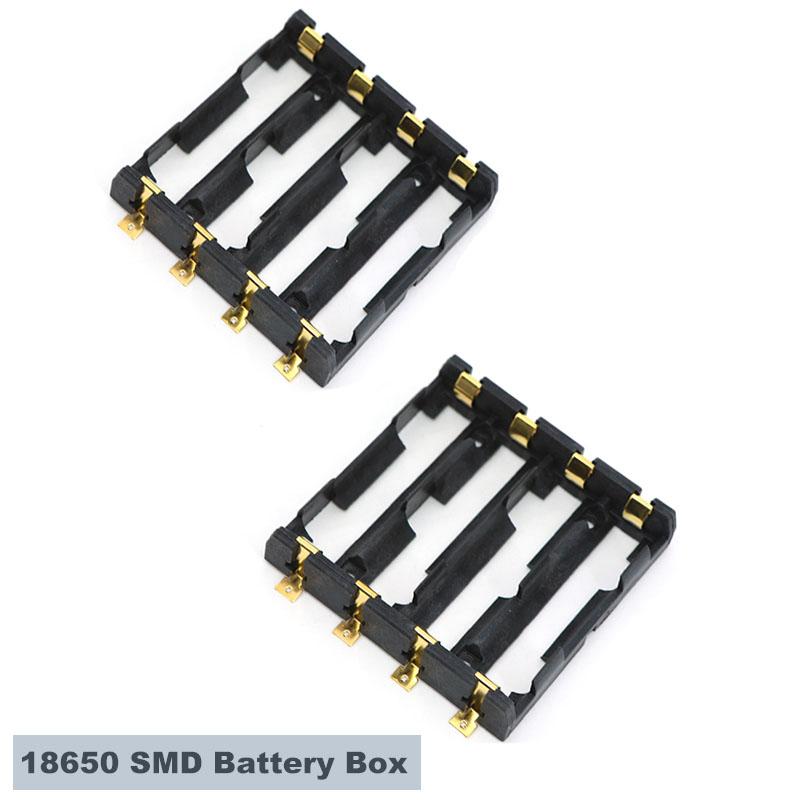2 buc Baterie 18650 SMT 1X 2X 3X 4X port solt Suport SMD Cutie Baterii Cutie Depozitare Container Power Bank Pini Bronz Reîncărcabil