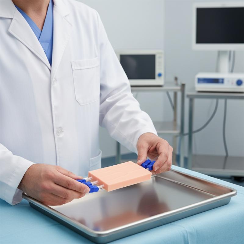 Venipuncture Enjeksiyon Pratik Pedi Simülasyonu İnsan Derisi Yırtılmaya Dayanıklı Taşınabilir Öğrenciler Hemşireler İçin Dikiş Eğitimi Modeli