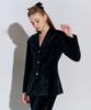 Opening Sunshine Setup Velvet Tailored Jacket + Bootcut Pants Black
