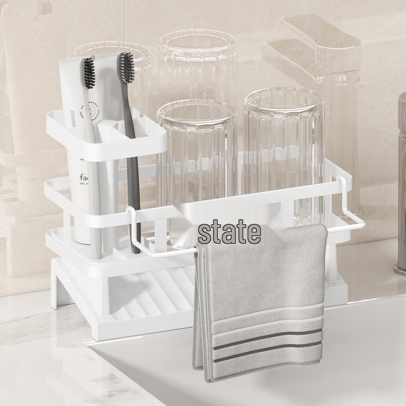 No-Drill Sponge & Brush Holder Rack for Kitchen Sink