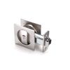 Pocket Door Hardware Lock Zinc Alloy Square Door Privacy Lock with Red Green Indicator for Kitchen Bathroom Wood Door
