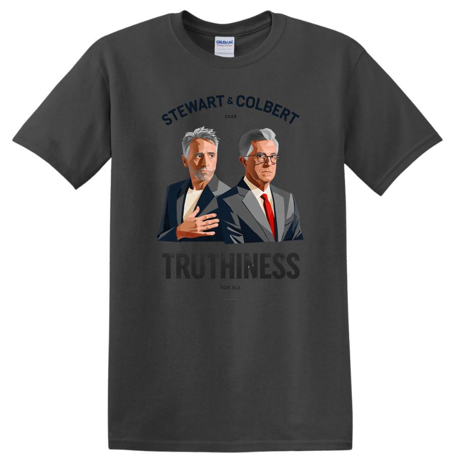 Truthiness For All T Shirt Stewart Colbert 2028 Political Satire Vote Tee Gift XL
