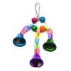 Parrot Foot Toy With Colorful Beads Stress Relief Bird Interactive Bird Toys for Bird Cage Accessories