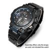 Korlexchi Replacement Metal Watch Band for G-SHOCK MTG-B1000 316L Stainless Steel Bracelet Black