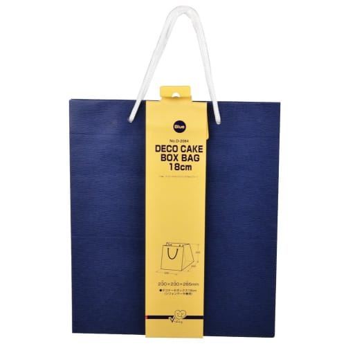 

Pearl Metal V-day Deco Cake Box Bag 18cm Blue D-2084