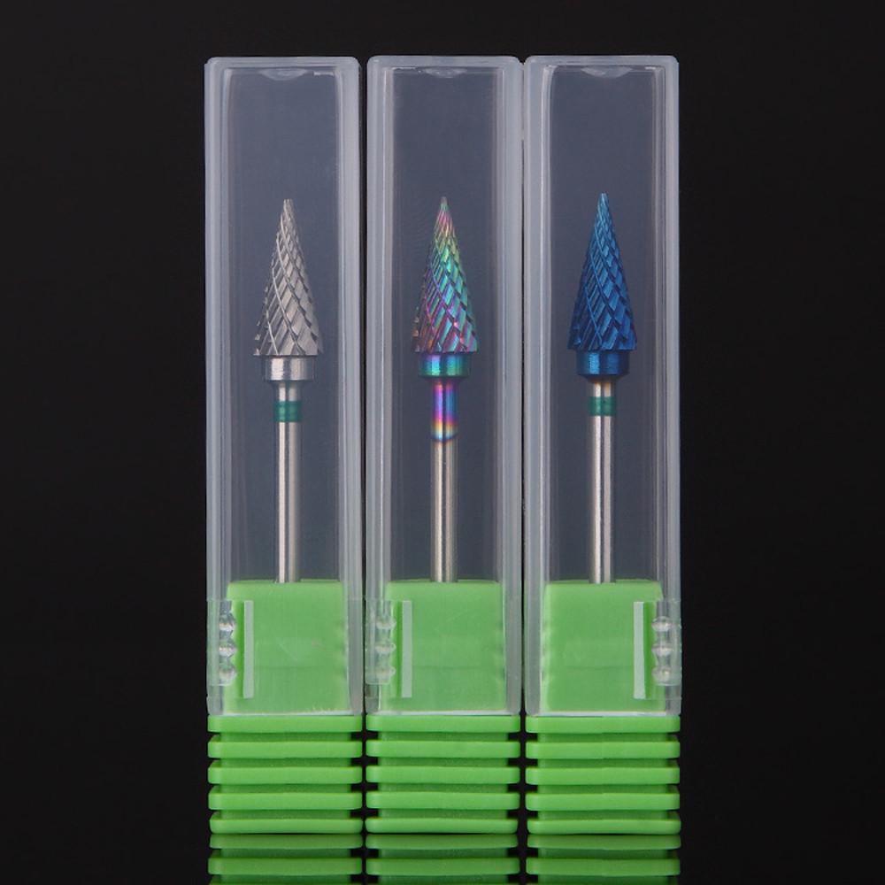 1PC Green Nano Coated Carbide Nail Drill Bit Gel Remove Polishing