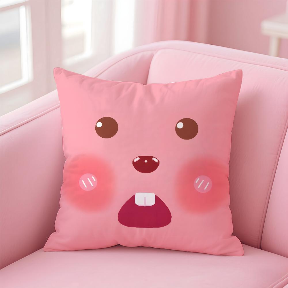 cute L-loppyS Cushion Cover Comfortable Reversible Pillow Cover Ideal for Car Sofa Bedroom & Beyond