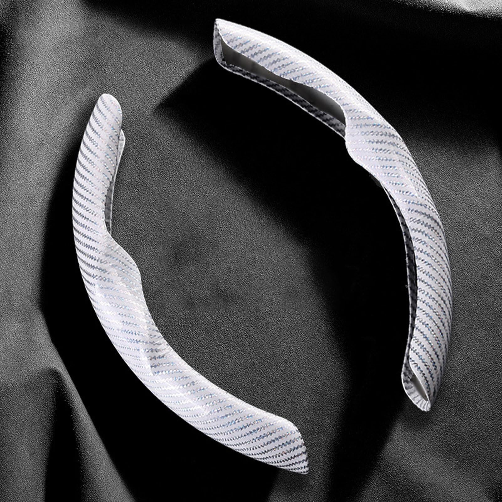 

Car Steering Wheel Cover Fit FIAT Abarth 124 Spider 500 500C 500L 500X 500e белый