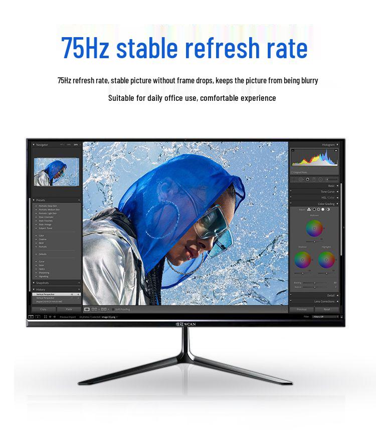 E-Sports 27-Inch HD Curved Monitor, Borderless 5IPS Display
