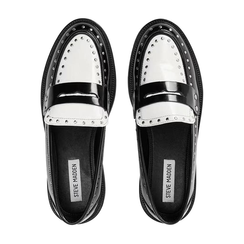 Steve Madden Womens/Ladies Studded Formal Block Heel Penny Loafers