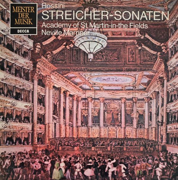 

LP Record GIOACCHINO ROSSINI THE ACADEMY OF Streichersonaten SMD1127 Decca Germany Classical Used