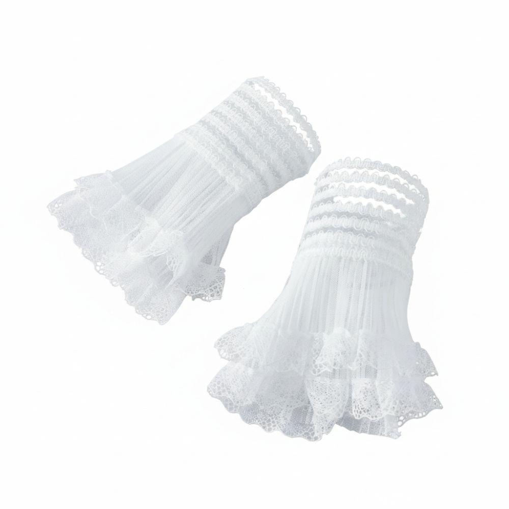 White Black Fake Cuff Multilayer Ruffle Lace Cuff New Clothing Accessory
