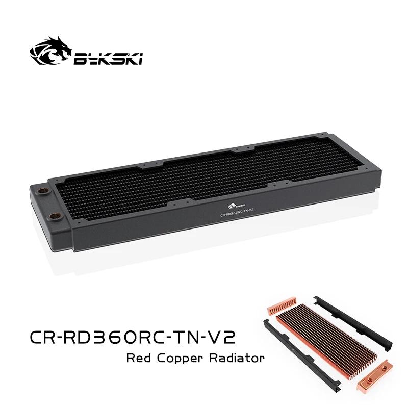 BYKSKI 30mm Thick Copper Single Row of Radiator Computer Water Cooling Liquid Heat Exchanger Use for 12cm Fans 120/240/360/480MM