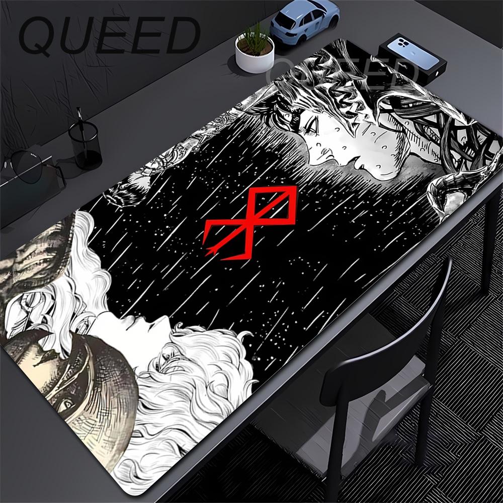 Guts Schwert in Berserk Mauspads Gaming-Mauspads PC-Zubehör Tastaturmatte Schreibtischschutzmatten Anime Berserk Speed-Mauspads
