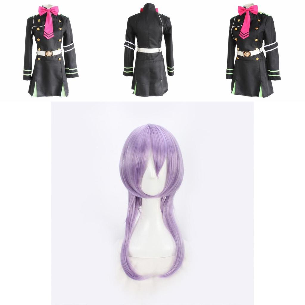 Elegant Anime Seraph Of The End Shinoa Hragi Military Uniform Cosplay Costume Dress For All Occasions