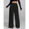 Ladies Drape High Waist Wide Legs Versatile Casual Loose Trousers