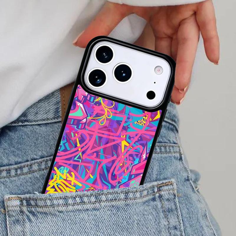 Colorful lines Abstract Graffiti art Phone Case for iPhone 16e 15 14 13 12 17 Pro Max Plus Air 17pro Cover Coque