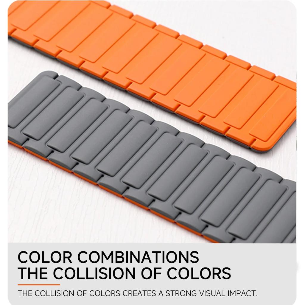 Magnetic Loop Strap for Samsung Galaxy Watch 8/8 Classic Sports Silicone Replacement Bracelet 46mm 40mm 44mm No Gaps WatchBand
