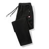 2024 Velvet Thickened Men's Loose Casual Zipper Sweatpants for Autumn and Winter