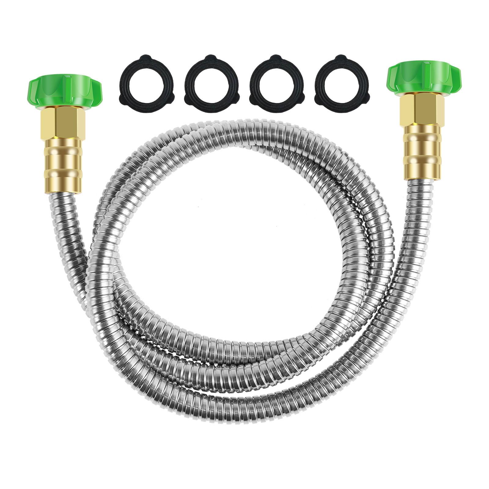 

Садовый шланг, гибкий короткий шланг для воды 3 фута 5 футов 304, нержавеющая сталь, садовый шланг, герметичный, расширяемый шланг для уборки домашних животных 3inch&1pc