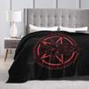 Vintage Baphomet Goat Head Soft Comfortable Throw Blanket Lightweight Warm Flannel Fleece Blanket for Sofa Bed Travel Camping