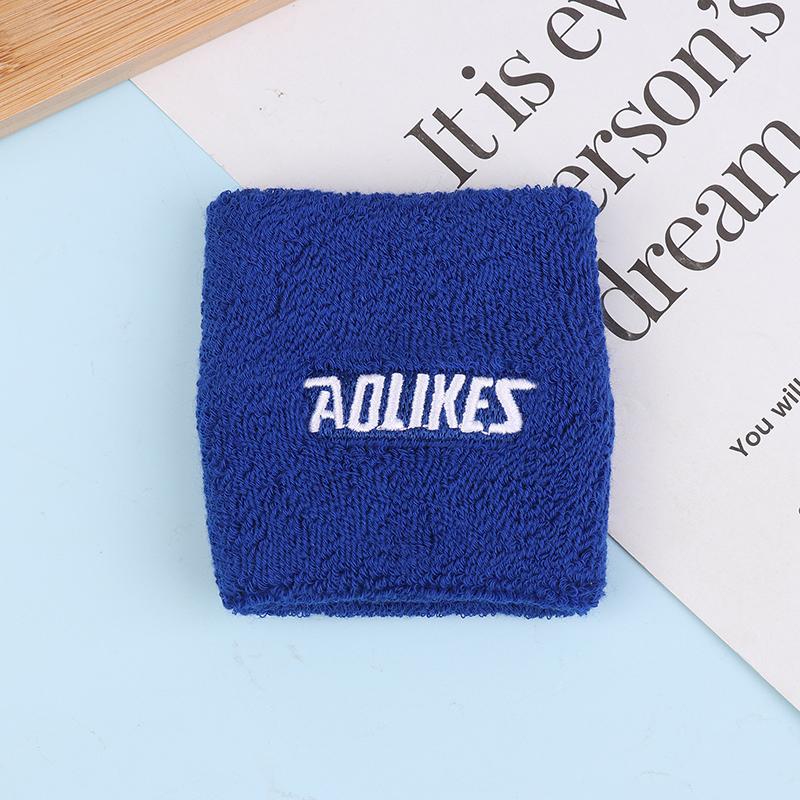 1Pc Cotton Wristband Sport Moisture Wicking Athletic Sweatband Running Gym Yoga Wrist Sweat Band Fitness Wrist Cuff Wrap
