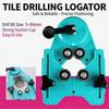 Adjustable Tile Drilling Positioning Frame with Roller Guide Structure for Wall Tile Work, Bathroom Fixture Mounting and Shelf Installation